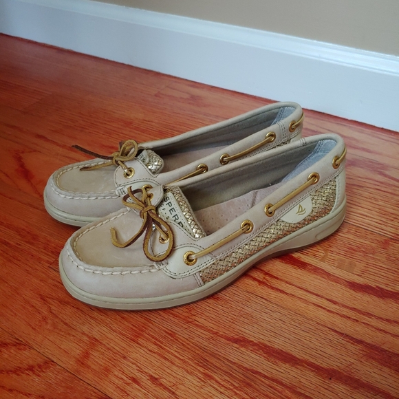 Sperry Top Sider Angelfish Gold Glitter 